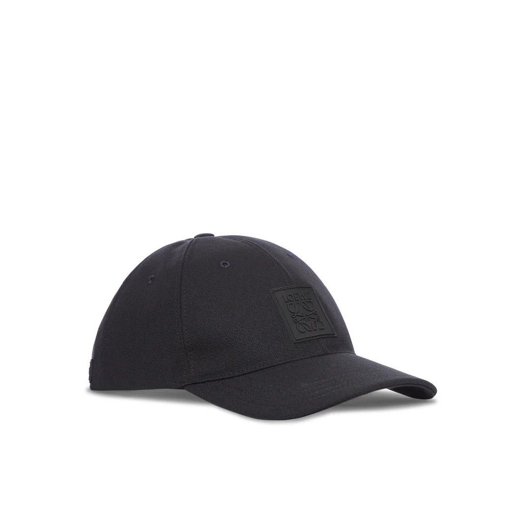 Loewe LOEWE $550 Black Patch Cap New & Authentic (Men's size:S;) Size ONE SIZE - 2 Thumbnail