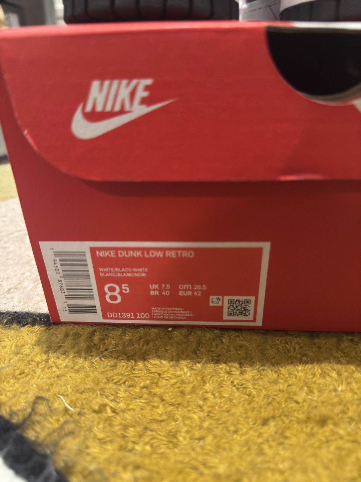 Nike Nike Dunk Low Retro Panda Size US 8.5 / EU 41-42 - 7 Thumbnail