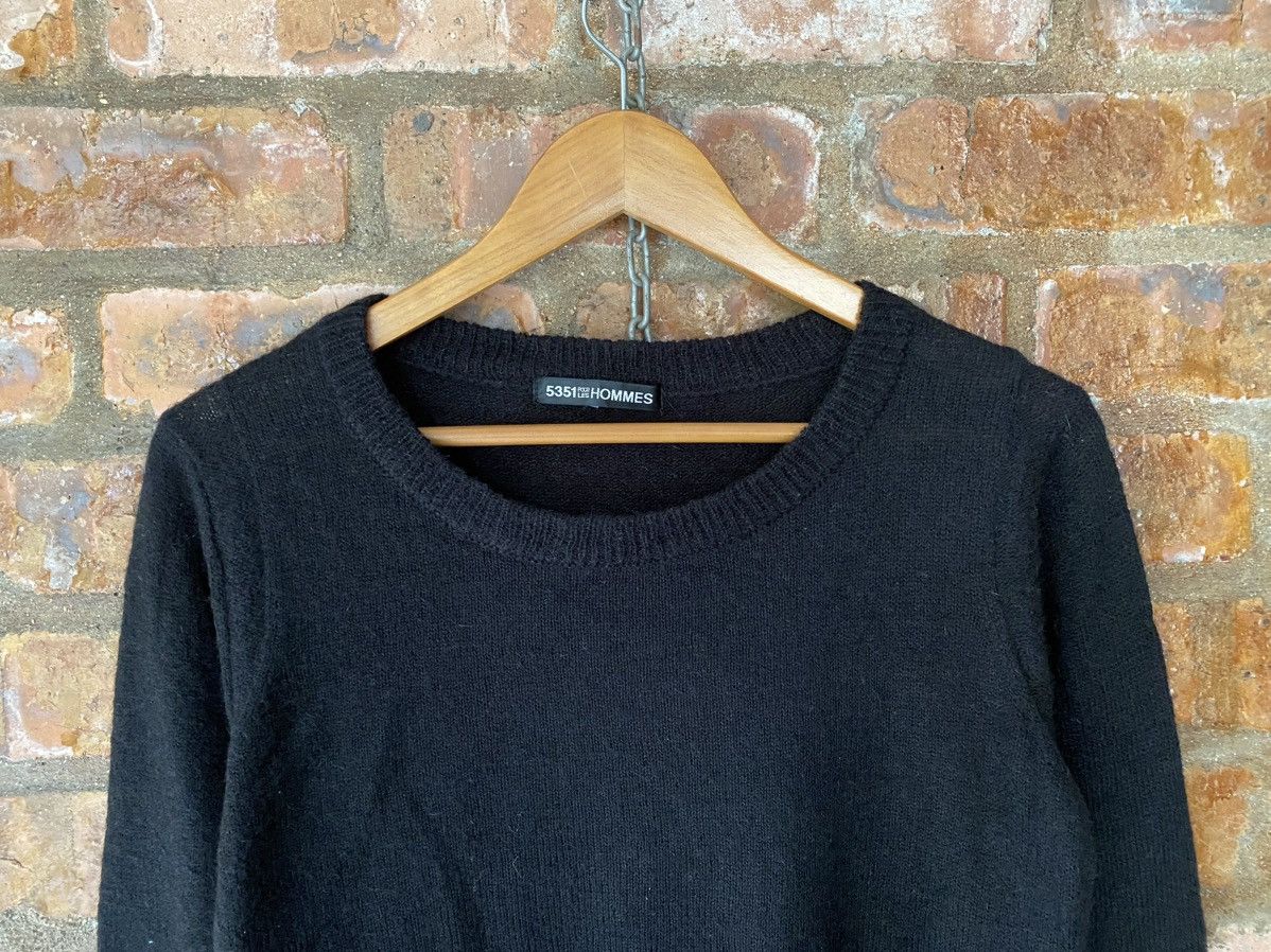 5351 POUR LES HOMMES × Japanese Brand × Obelisk Black Knit Mohair Nylon Acrylic Size US M / EU 48-50 / 2 - 3 Thumbnail