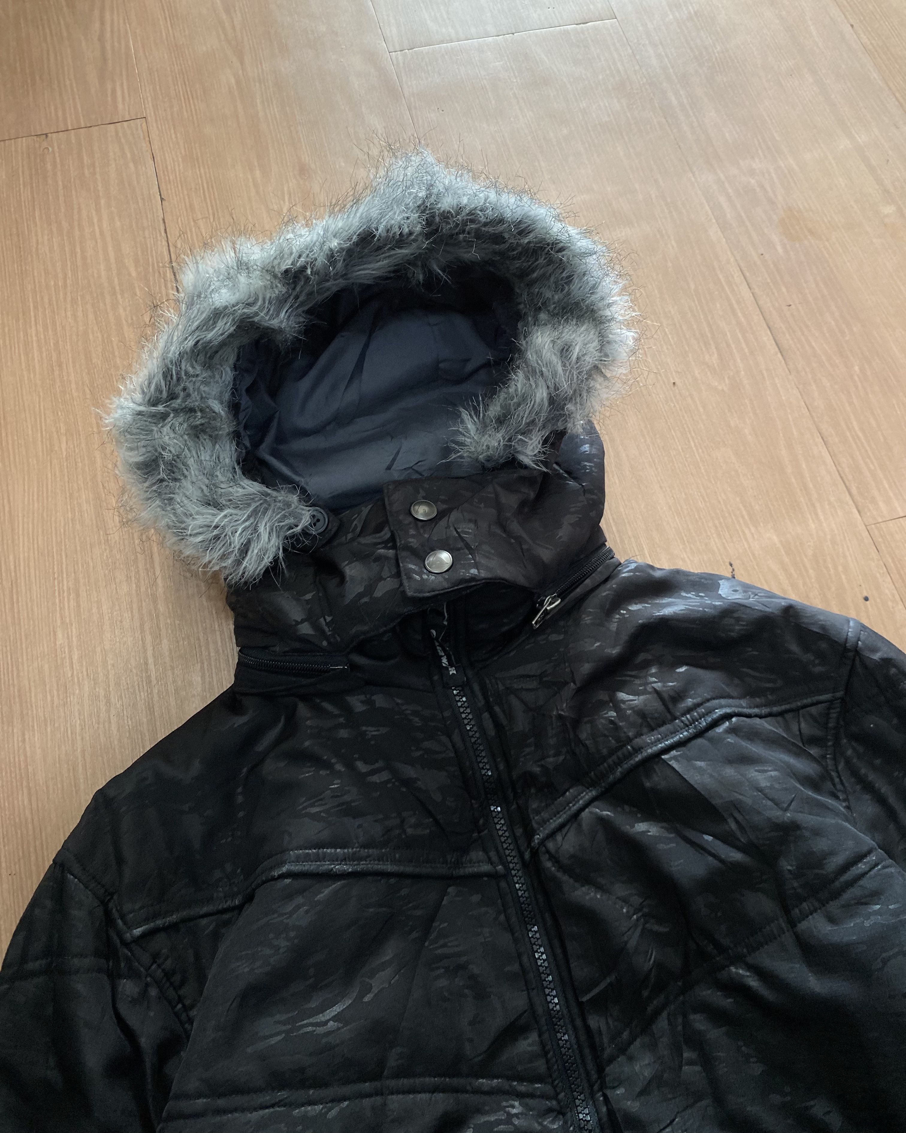 Le Grande Bleu (L.G.B.) Vkei 2000s Vibes - Airwalk Fur Light Jacket Size US M / EU 48-50 / 2 - 4 Thumbnail