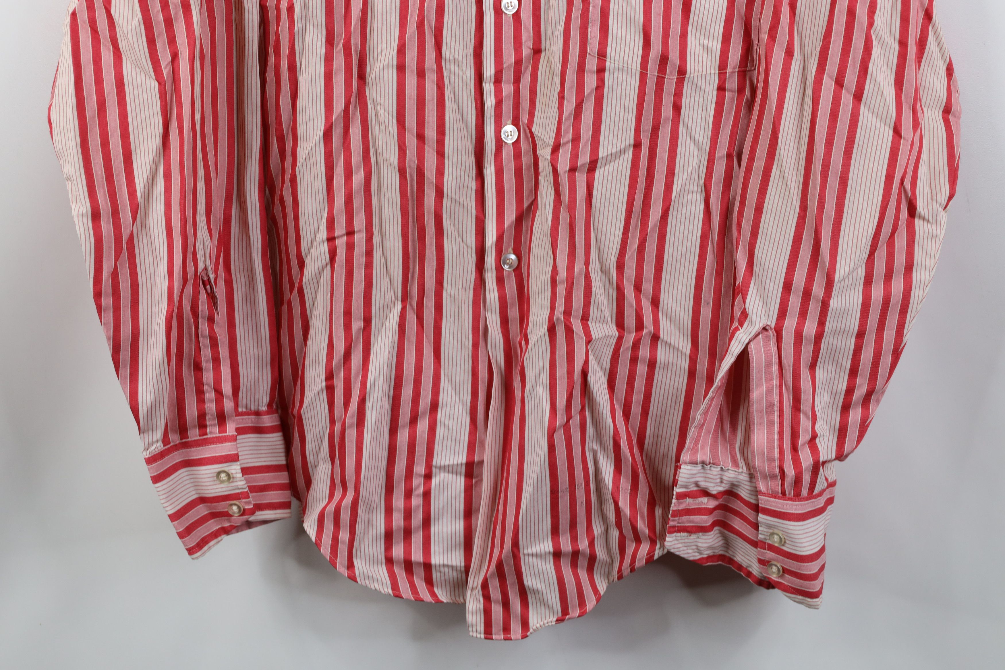 Vintage Vintage 50s 60s Streetwear Collar Striped Button Shirt USA Size US M / EU 48-50 / 2 - 3 Thumbnail