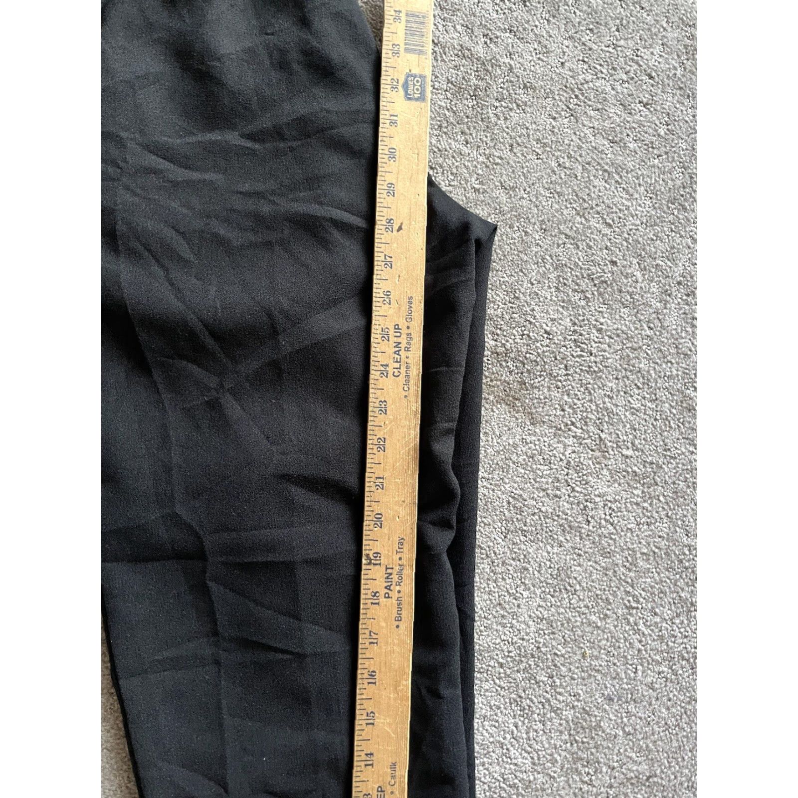 Kenneth Cole KENNETH COLE NY Black Dress Pants Women Size 8 Mid Rise Straight Tapered Leg Cotton Blend Size 30" / US 8 / IT 44 - 6 Thumbnail