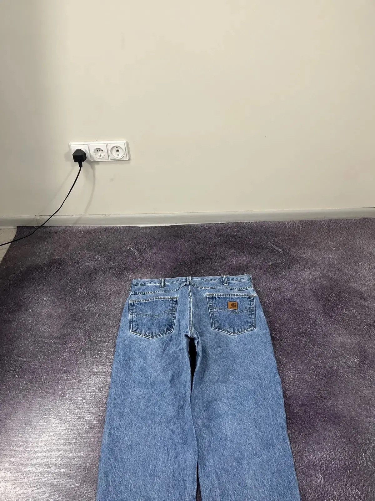 Carhartt × Vintage Vintage Carhartt Blue USA Relaxed Fit Hype Denim Jeans Size US 36 / EU 52 - 4 Thumbnail