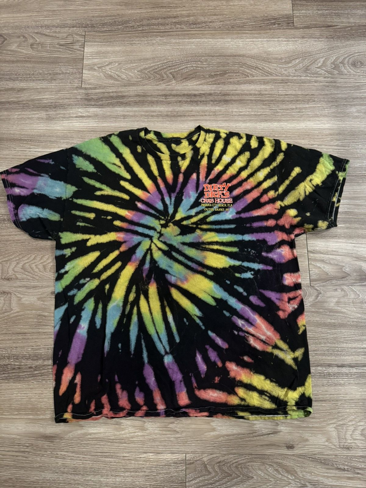 Vintage Dirty Dicks tie-dye tee Size US XL / EU 56 / 4 - 1 Thumbnail