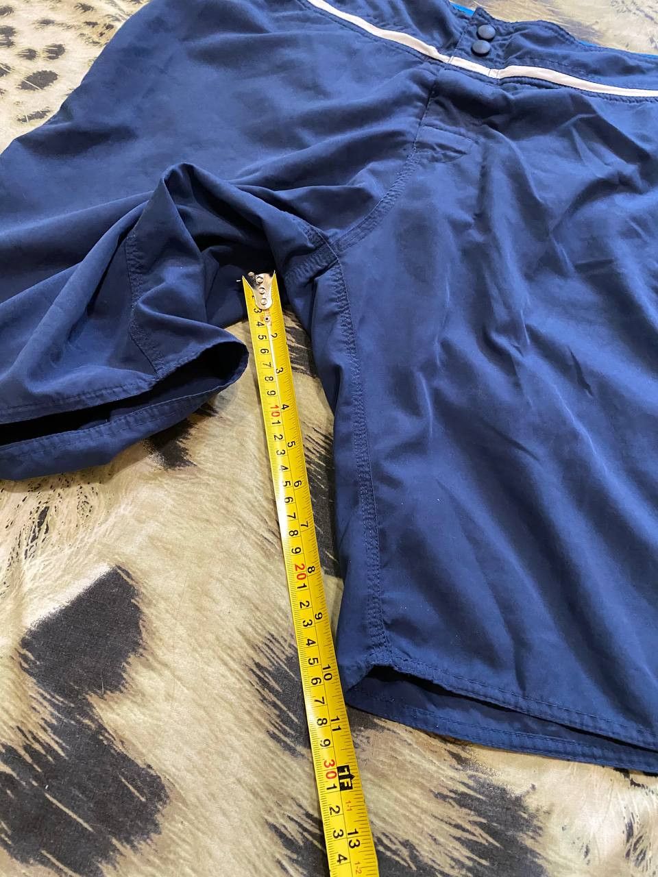 Nike Vintage blue Shorts big logo NIKE crazy Y2K streetwear Size US 32 / EU 48 - 12 Thumbnail
