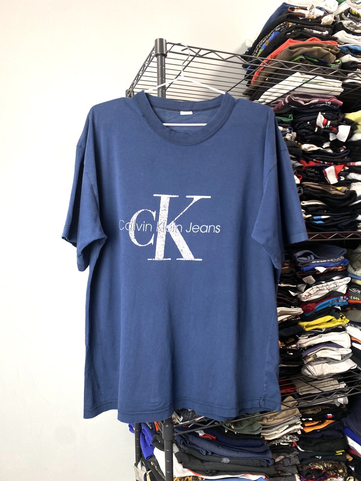 Calvin Klein Vintage 1980’s Archive Calvin Klein T Shirt Hype Size US L / EU 52-54 / 3 - 1 Thumbnail