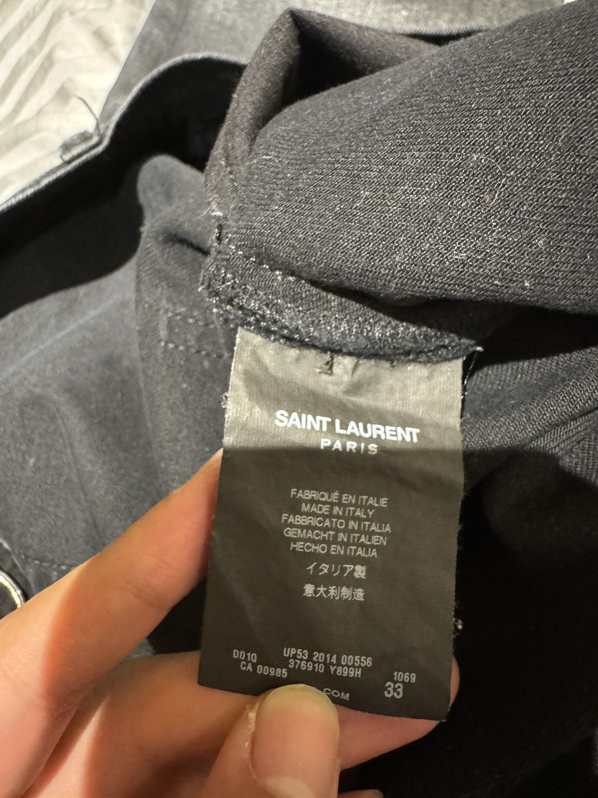 Saint Laurent Paris × Yves Saint Laurent Saint Laurent Waxed denim jeans 2014SS Size US 33 - 9 Thumbnail