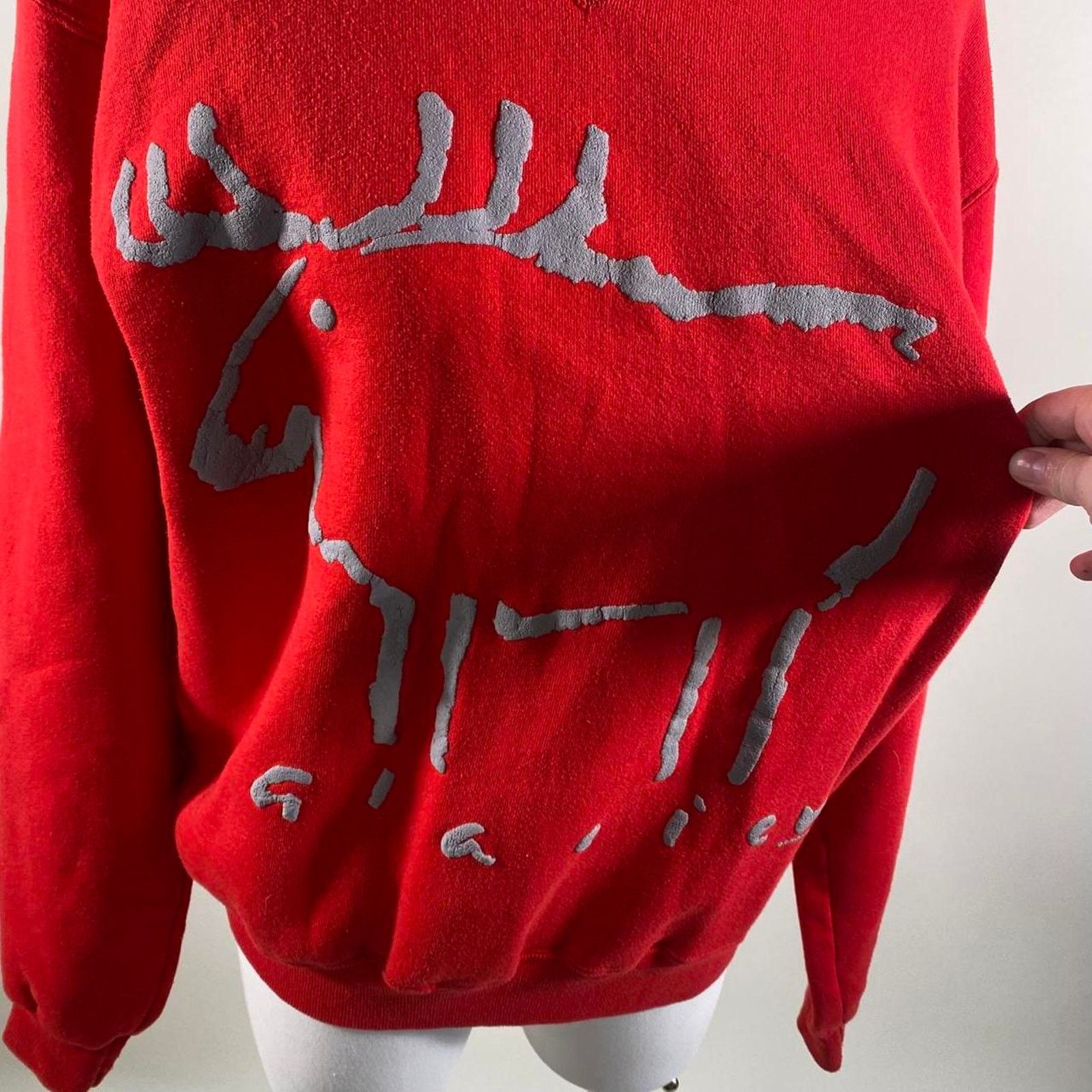 Russell Athletic Vintage red glacier moose sweatshirt Size US M / EU 48-50 / 2 - 3 Thumbnail