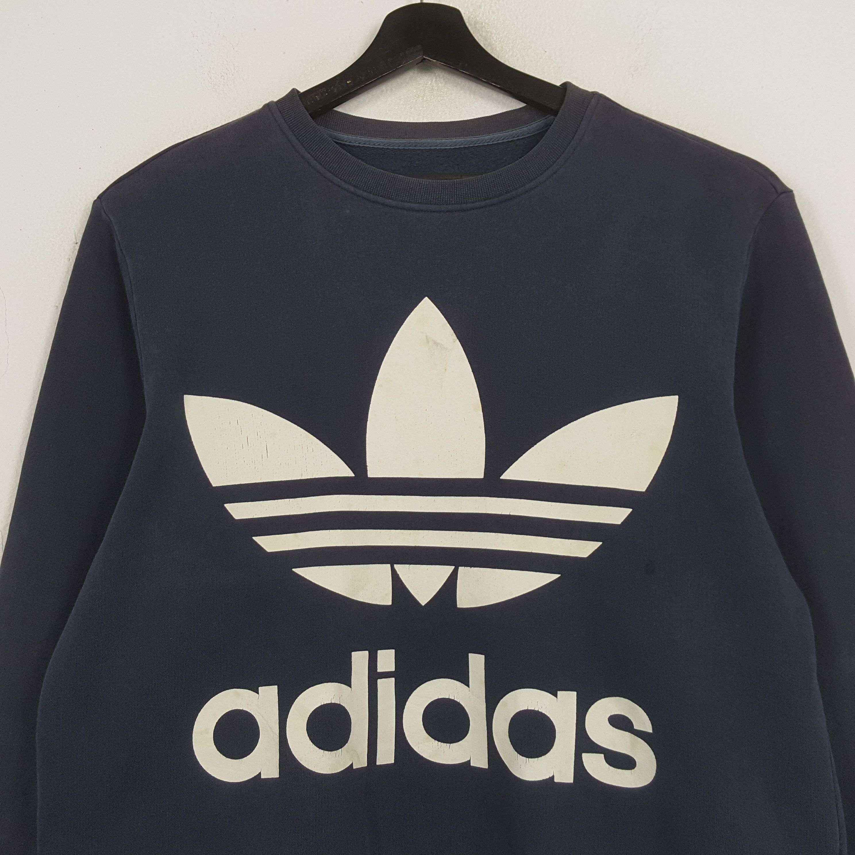 Adidas ADIDAS Big Logo Design Streetwear Sweatshirt C292N14 Size US M / EU 48-50 / 2 - 2 Thumbnail