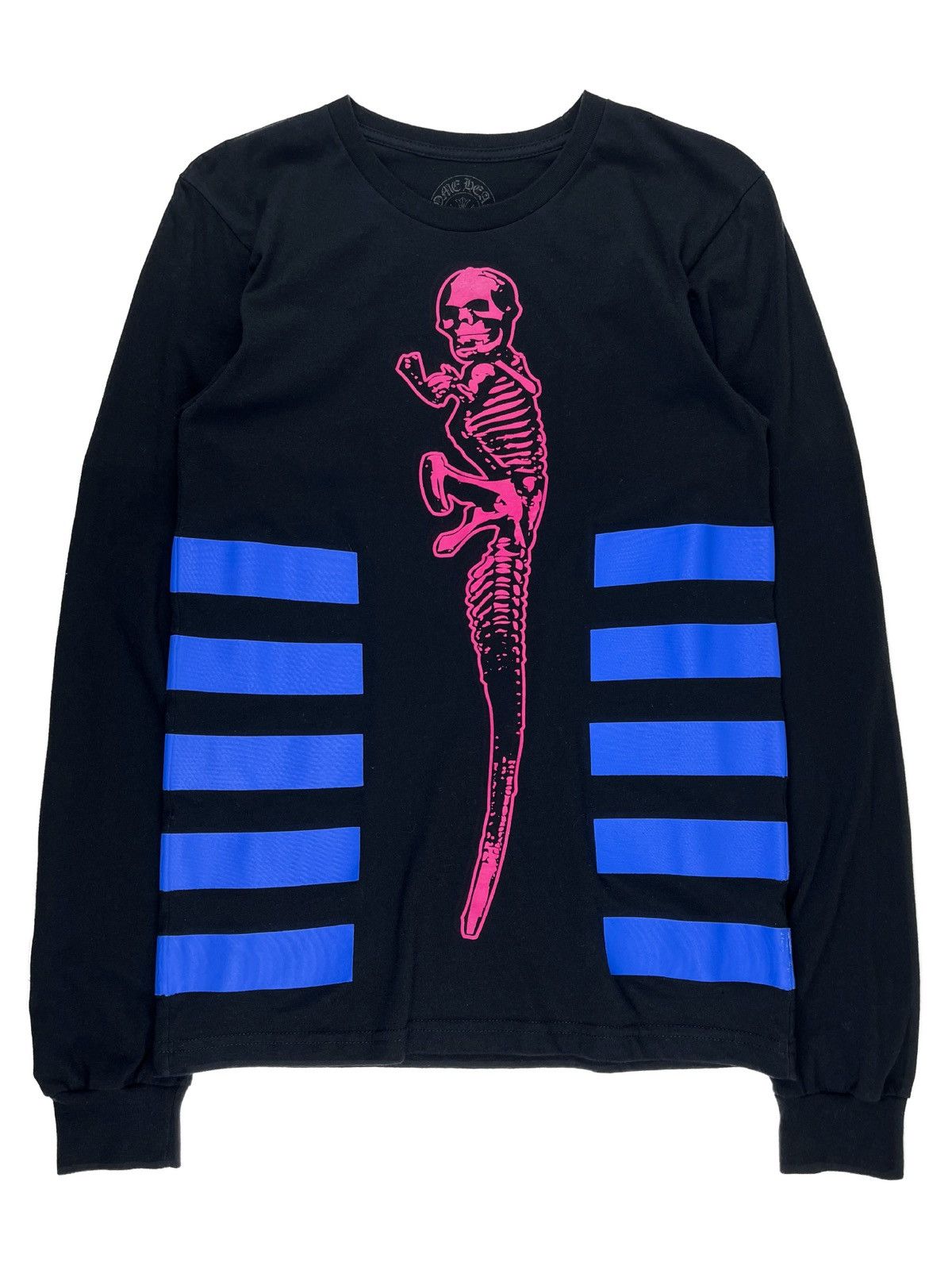 Chrome Hearts Chrome Hearts Foti Neon Skeleton Print Longsleeve Tshirt ...