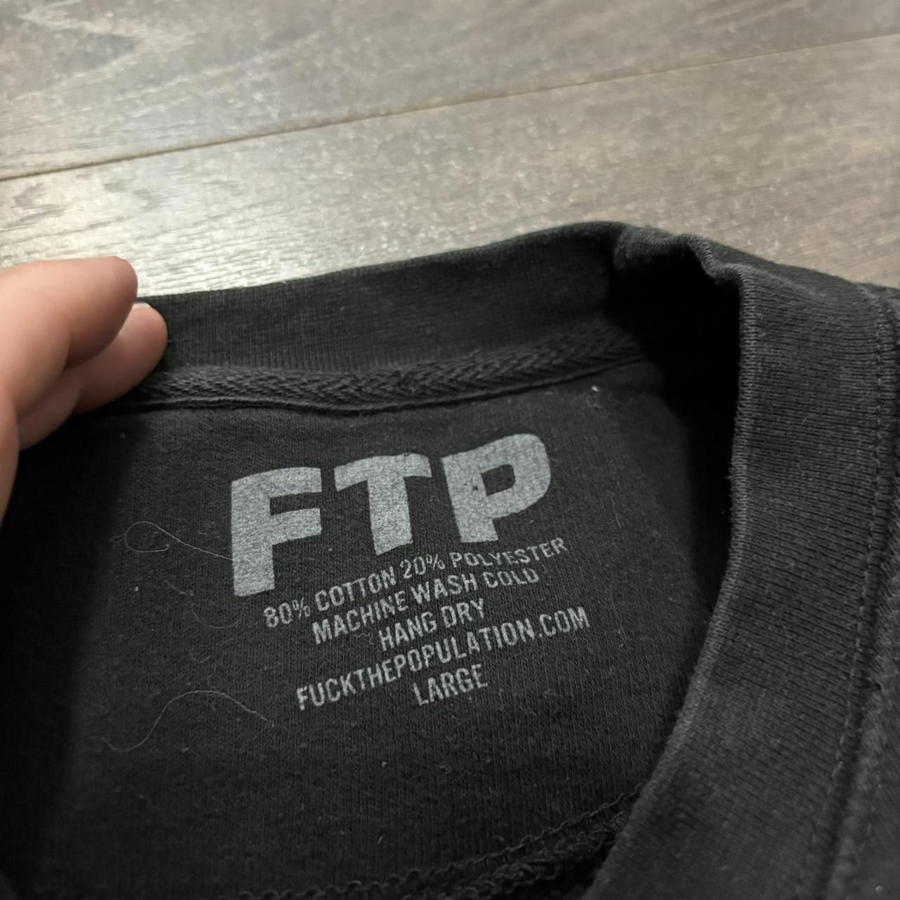 Designer FTP fuck the population crewneck sweatshirt Size US L / EU 52-54 / 3 - 5 Thumbnail