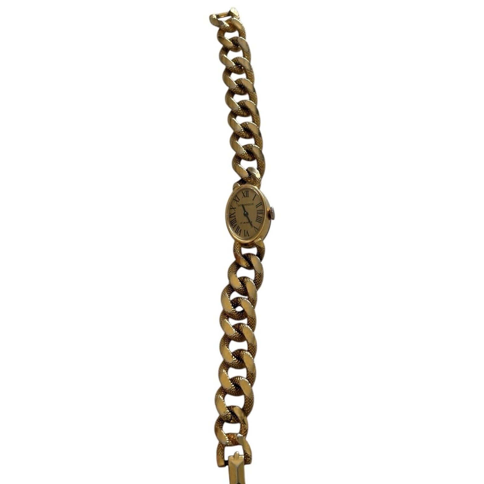 Other PAUL DOMINIQUE 17 Jewels Wind-up Gold Chain Watch Working Size ONE SIZE - 1 Thumbnail