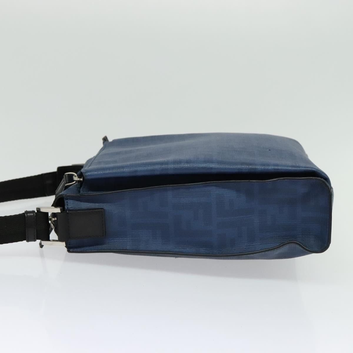 Fendi FENDI Zucca Canvas Shoulder Bag Pvc Blue Silver Size ONE SIZE - 4 Thumbnail