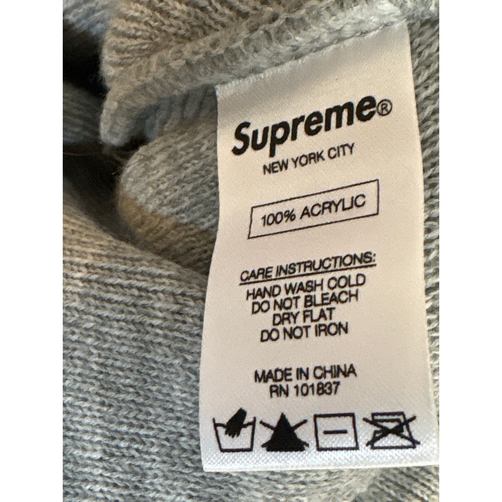 Supreme 17FW Supreme Gonz Ramm Beanie knit hat grey “supream” beanie Size ONE SIZE - 5 Thumbnail
