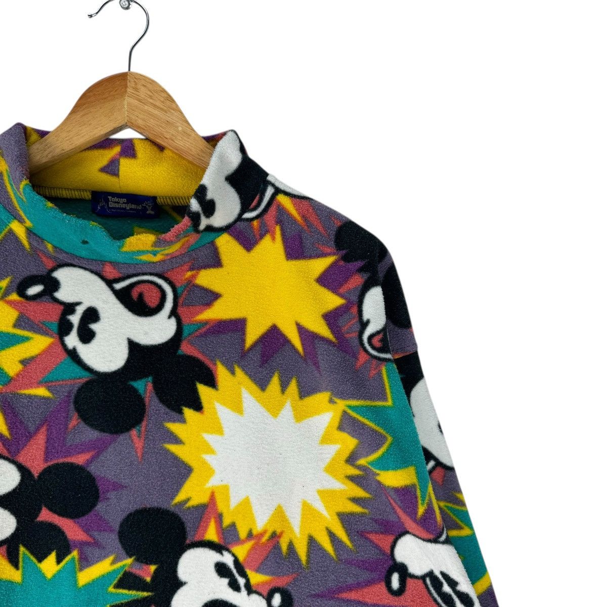 Cartoon Network × Mickey Mouse × Vintage ⚡️90s MICKEY MOUSE FLEECE WALT DISNEY BOOM JUMPER Size US L / EU 52-54 / 3 - 4 Thumbnail