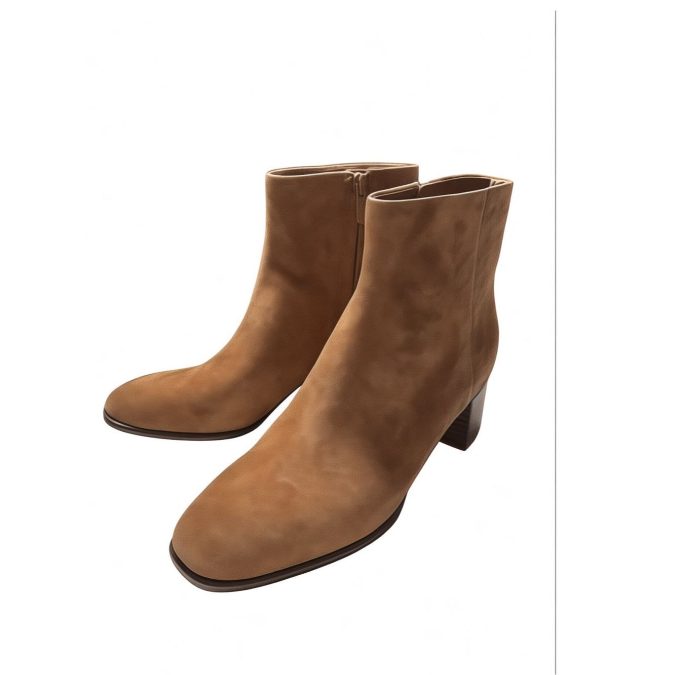 Vince NWT New $395 Vince Arabel Suede Booties In Dark Sequoia Siz Size US 6 / IT 36 - 3 Thumbnail