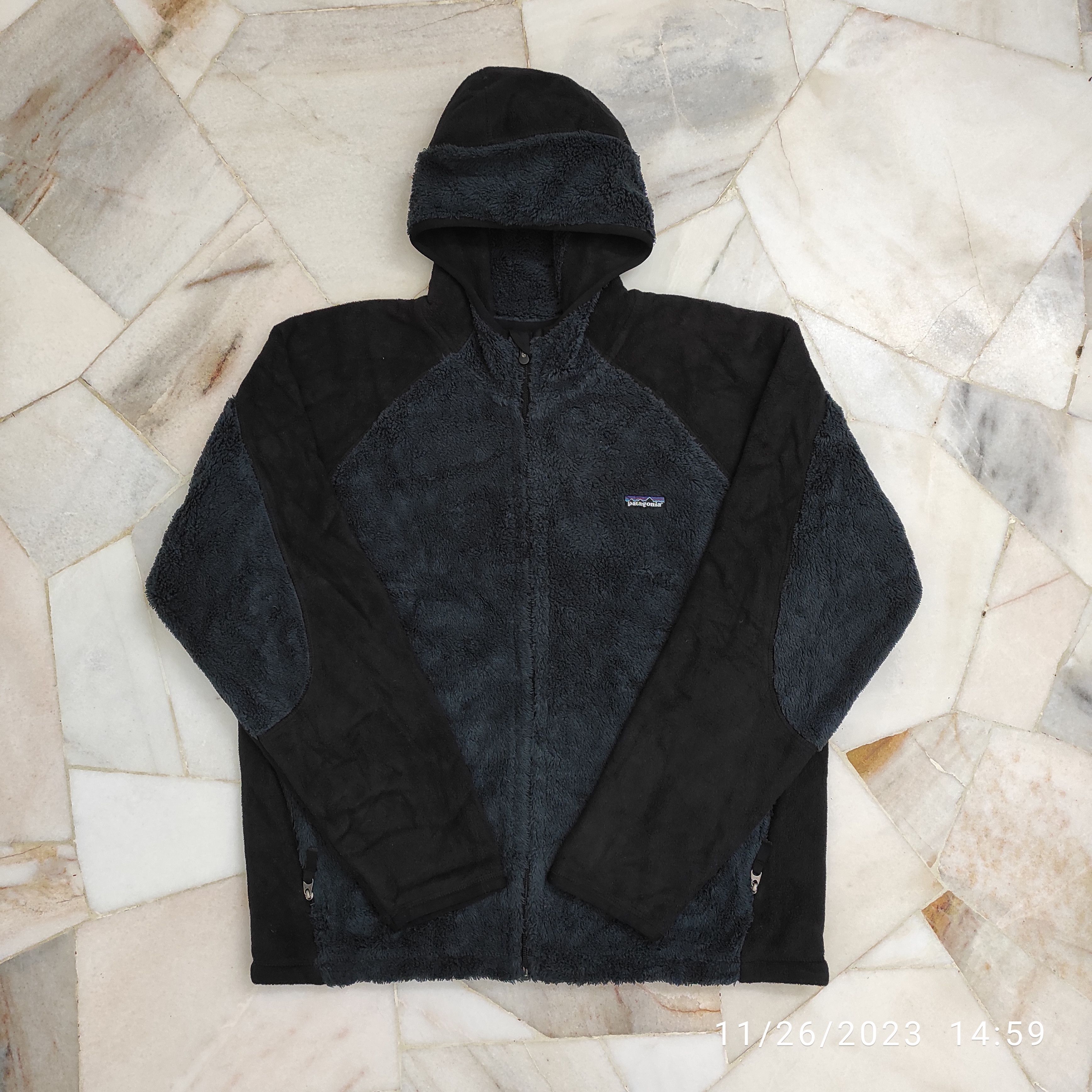 Patagonia Archive 00s PATAGONIA SYNCHILLA FLEECE BOA HOODIE JACKET Size US XL / EU 56 / 4 - 17 Thumbnail
