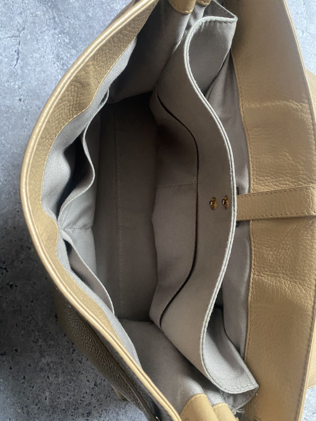 Other Ameli Zurich Central Bag Beige Pebbled Leather Luxury Italy Size ONE SIZE - 12 Thumbnail