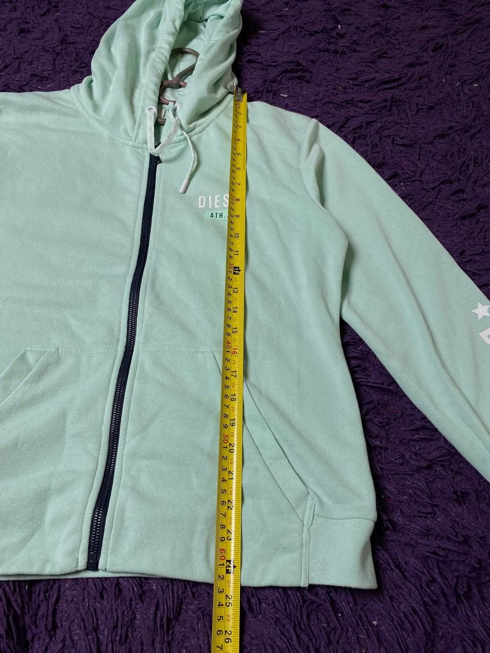 Diesel Zip Hoodie Print DIESEL Streetwear Y2K Size L / US 10 / IT 46 - 8 Thumbnail