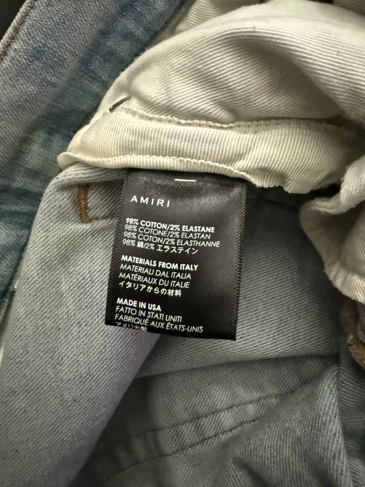 Amiri Amiri - Light Wash Distress Size US 29 - 5 Thumbnail