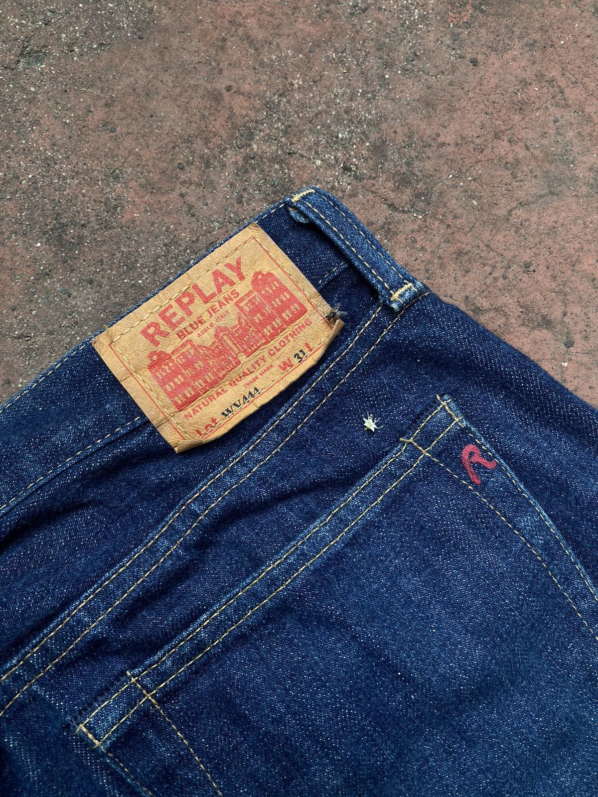 Replay replay blue jeans selvedge raw denim Size US 33 - 7 Thumbnail