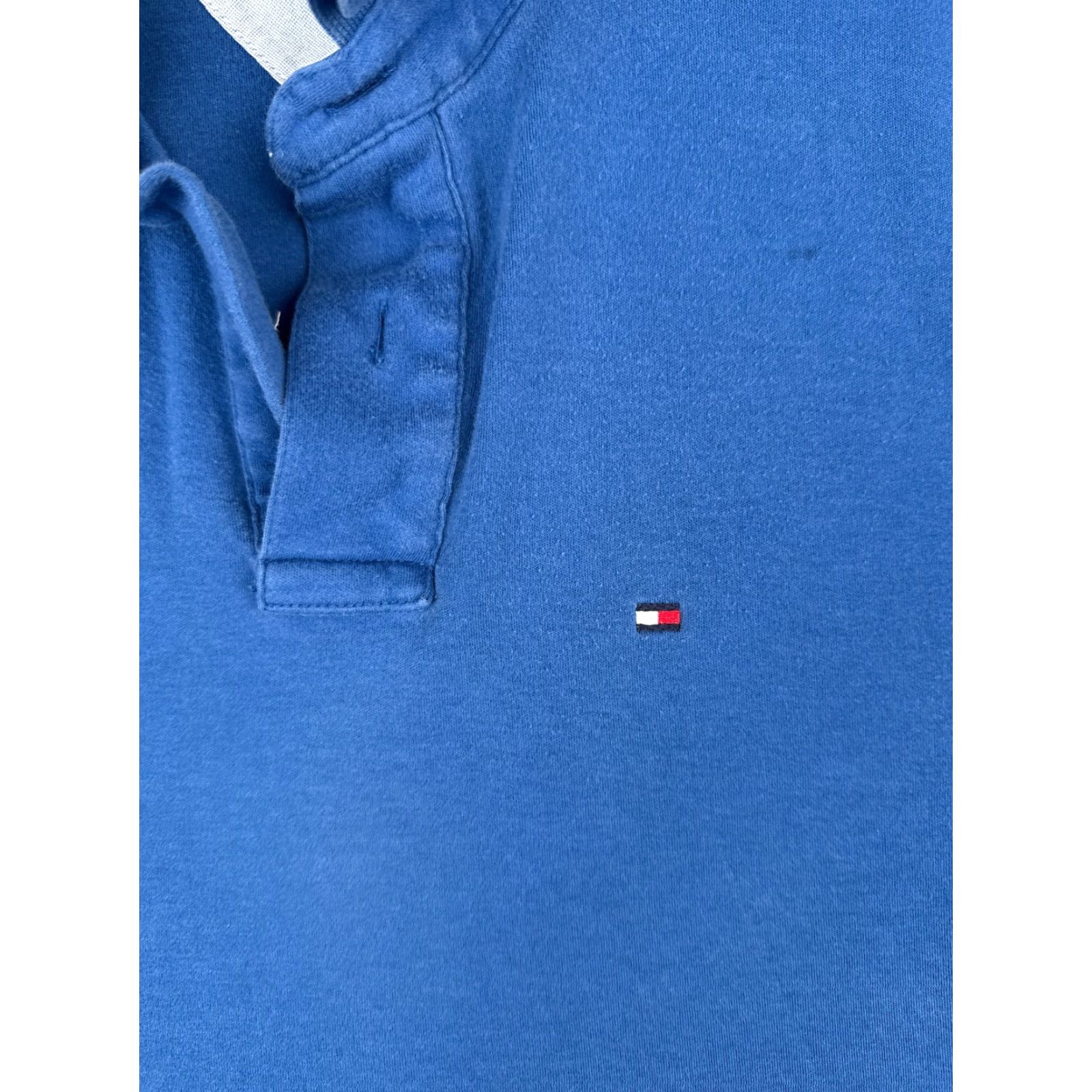 Tommy Hilfiger VINTAGE Tommy Hilfiger Polo Shirt Men Small Petite Blue 100% Cotton Jersey Slim Fit Adult Small Blue Polo Mens Size US S / EU 44-46 / 1 - 6 Thumbnail