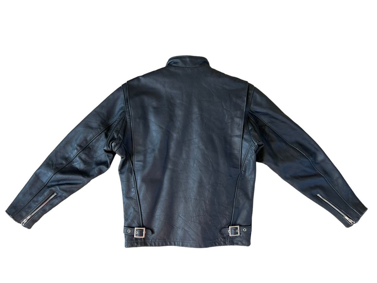 Schott Vintage Schott N.Y.C. Lined Black Leather Cafe Racer Jacket Size US M / EU 48-50 / 2 - 2 Thumbnail