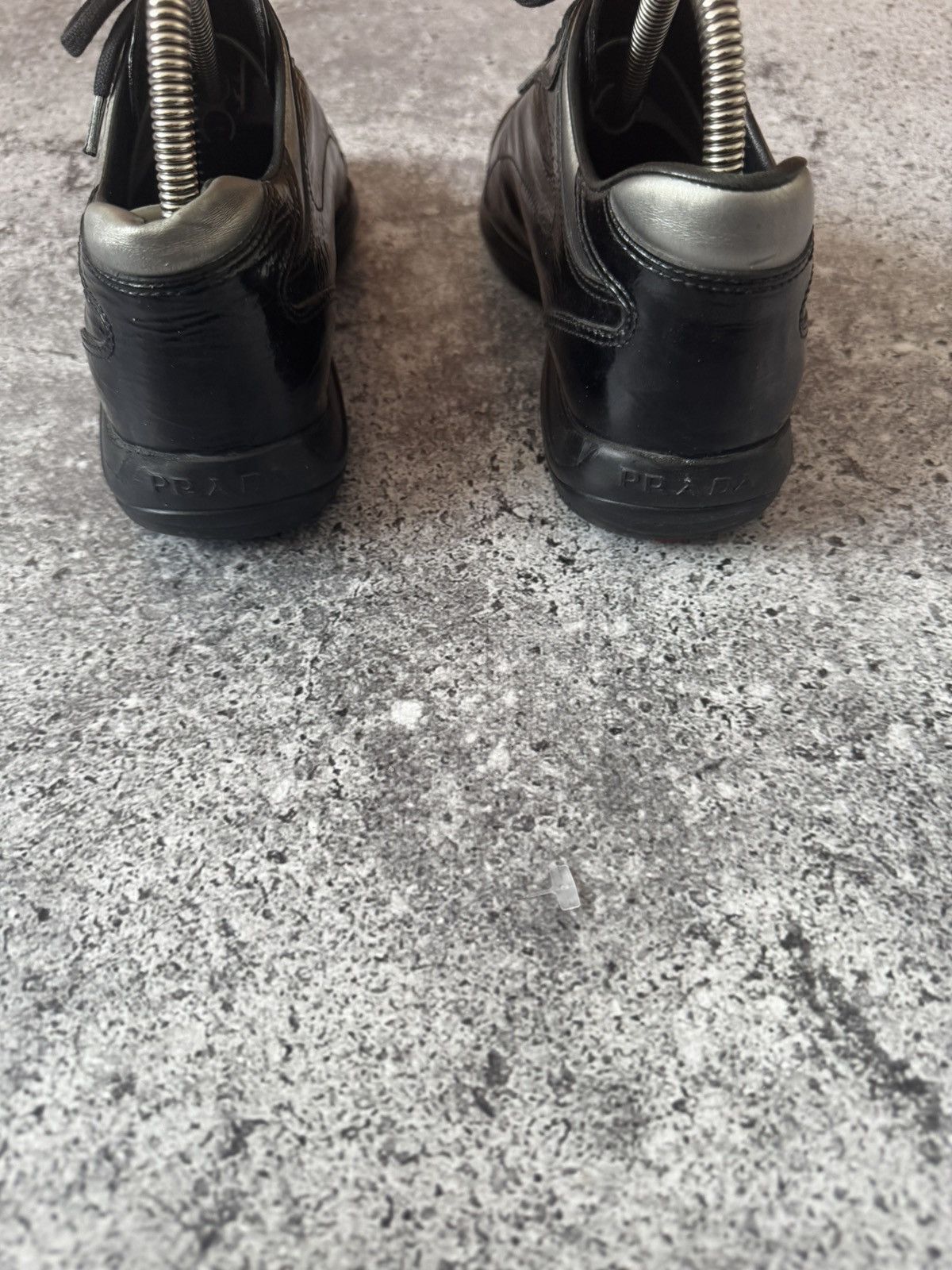 Prada Prada Sneakers Italy Black Leather American Shoes Luxury Size US 6 / IT 36 - 6 Thumbnail