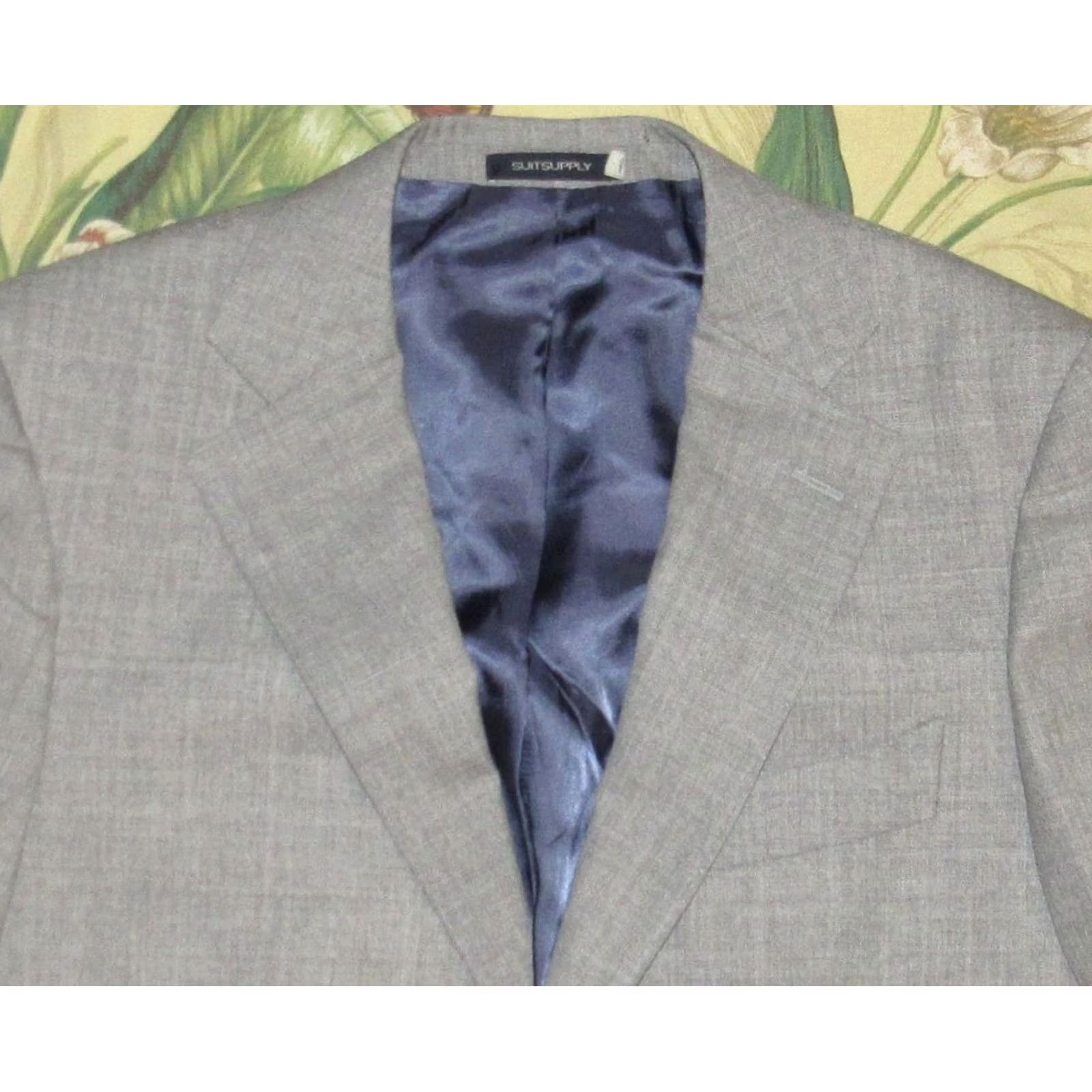 Suitsupply Suitsupply Lazio Single Breasted Wool Sharkskin Grey Blazer Jacket Slim 40R Mens Size 40R - 2 Thumbnail