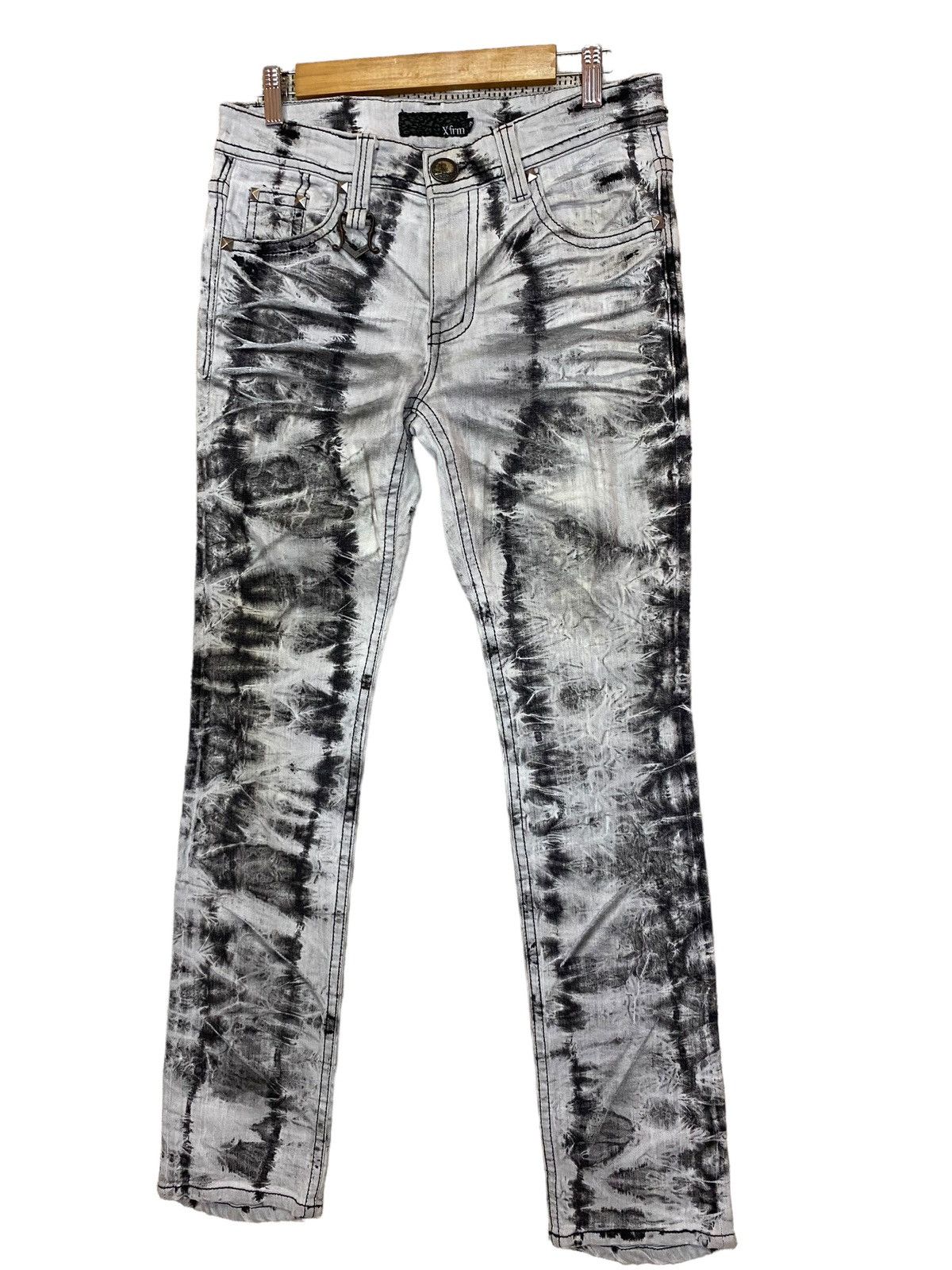14th Addiction × If Six Was Nine × KMRii Xfirm steampunk denim acid wash very rare Size US 34 / EU 50 - 3 Thumbnail