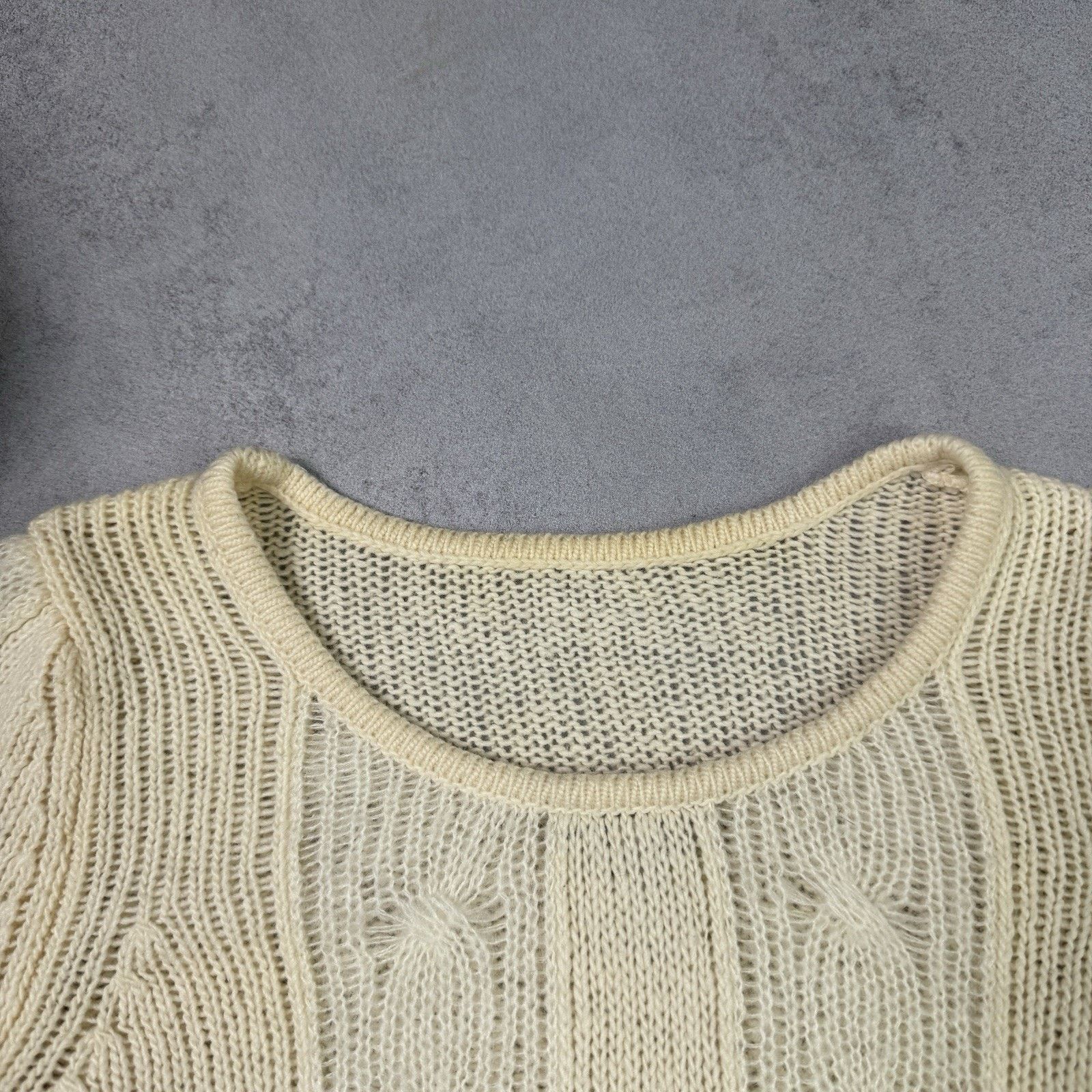 Armani Armani Jeans Women Sweater Milk Beige Size US 4 IT 38 Wool Size XS / US 0-2 / IT 36-38 - 5 Thumbnail