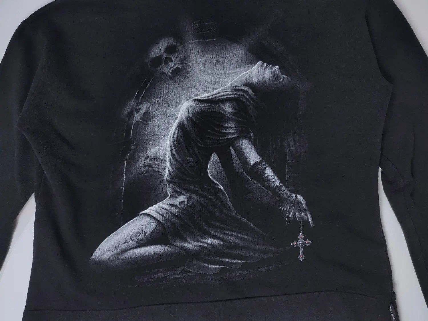 Affliction × Vintage Spiral Y2k opium zip hoodie Rick Owens Size US M / EU 48-50 / 2 - 11 Thumbnail