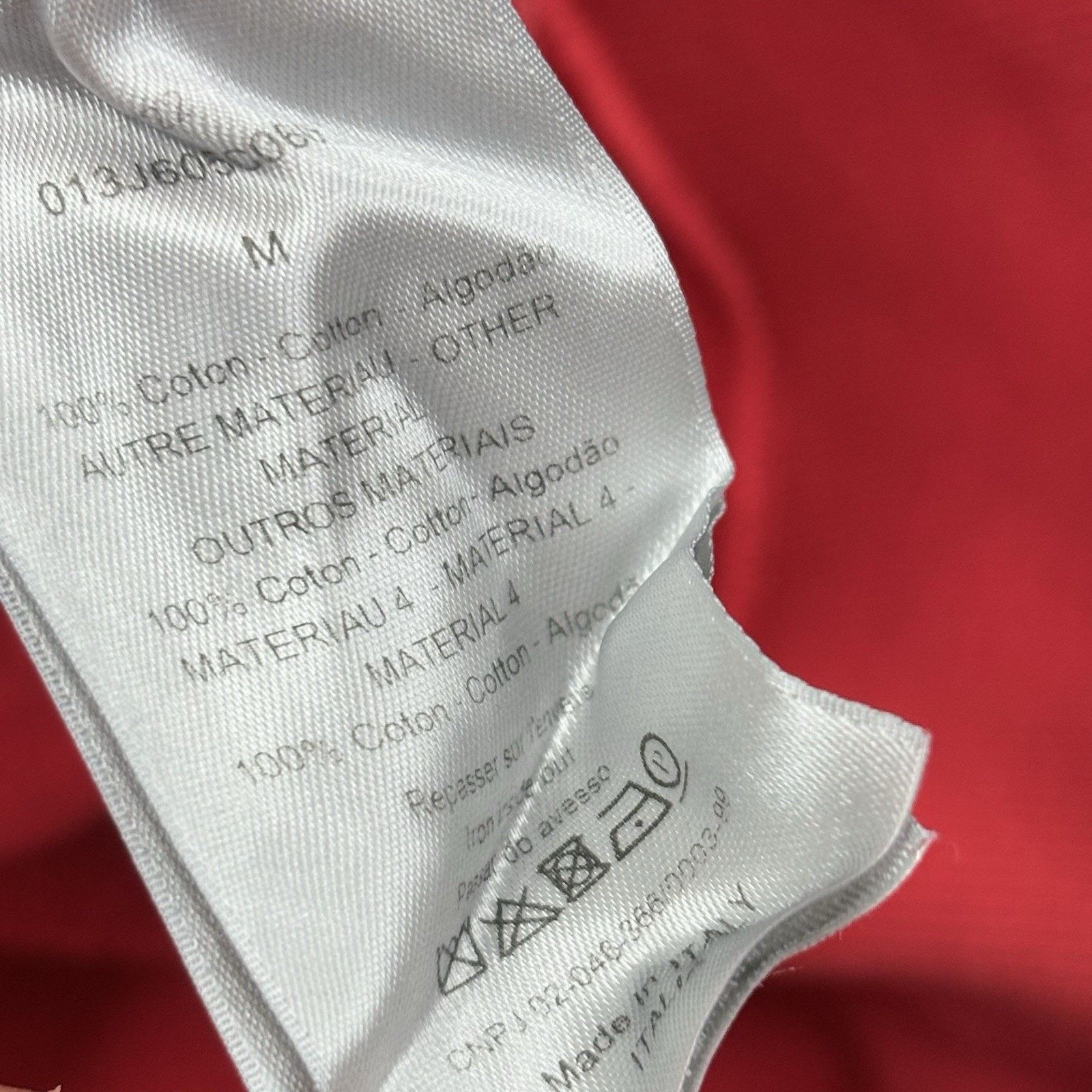 Dior Size Medium - Dior Terry Cotton Towel Hoodie ' Red ' Size US M / EU 48-50 / 2 - 11 Thumbnail