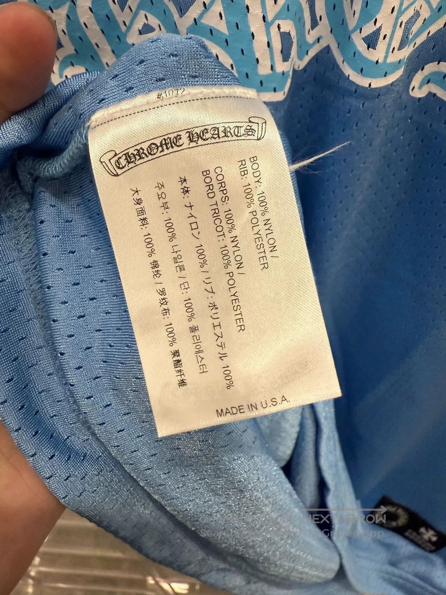 Chrome Hearts Chrome Hearts Blue Short Sleeve Hockey Jersey. Size US M / EU 48-50 / 2 - 5 Thumbnail