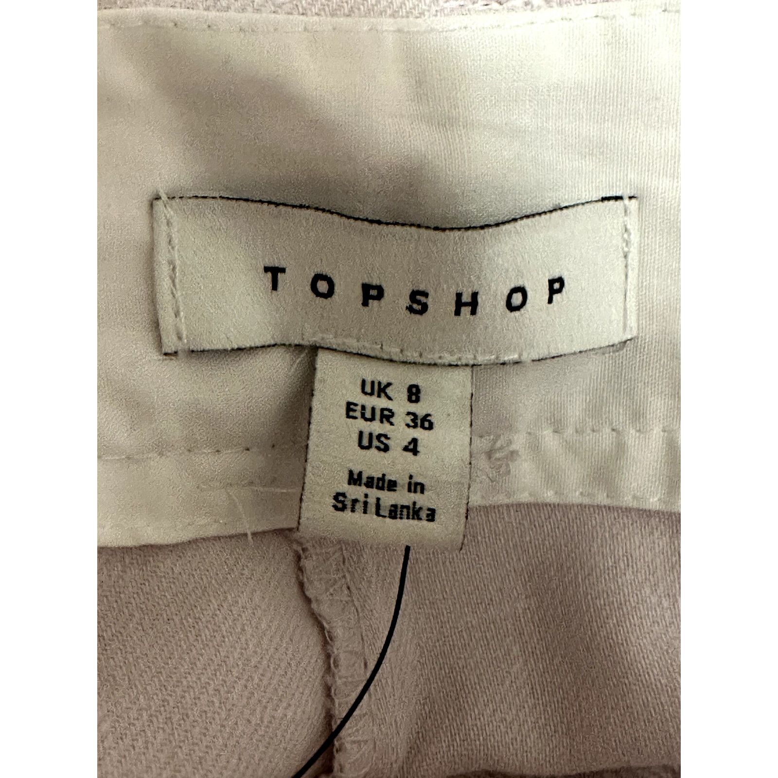 Topshop Topshop Women's Light Purple Linen Blend High Rise Shorts 4 Size 27" / US 4 / IT 40 - 9 Thumbnail