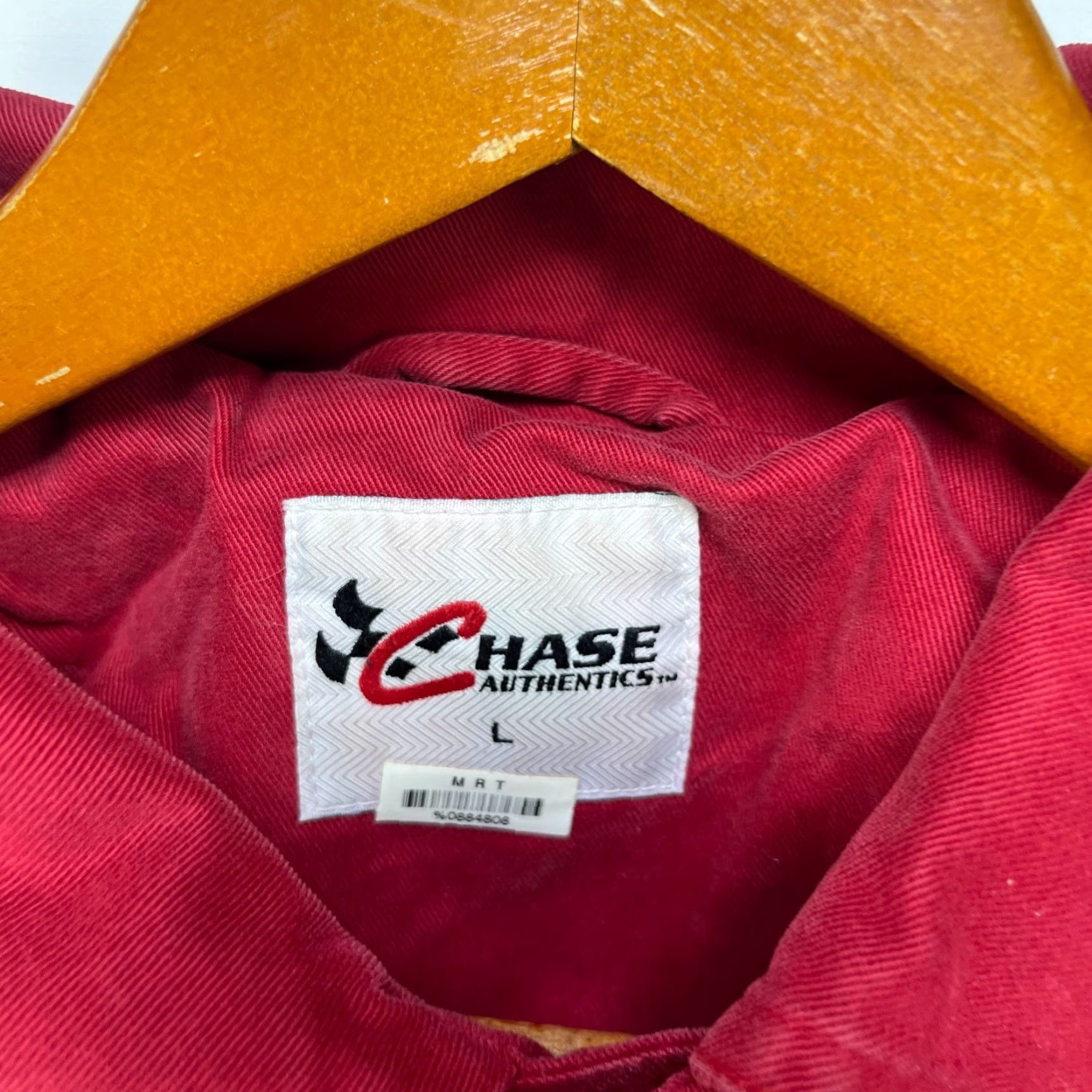 Chase Authentics VINTAGE Chase Authentics Racing Jacket L Red 90s Men Windbreaker Embroidered Logo Jacket Size US L / EU 52-54 / 3 - 7 Thumbnail