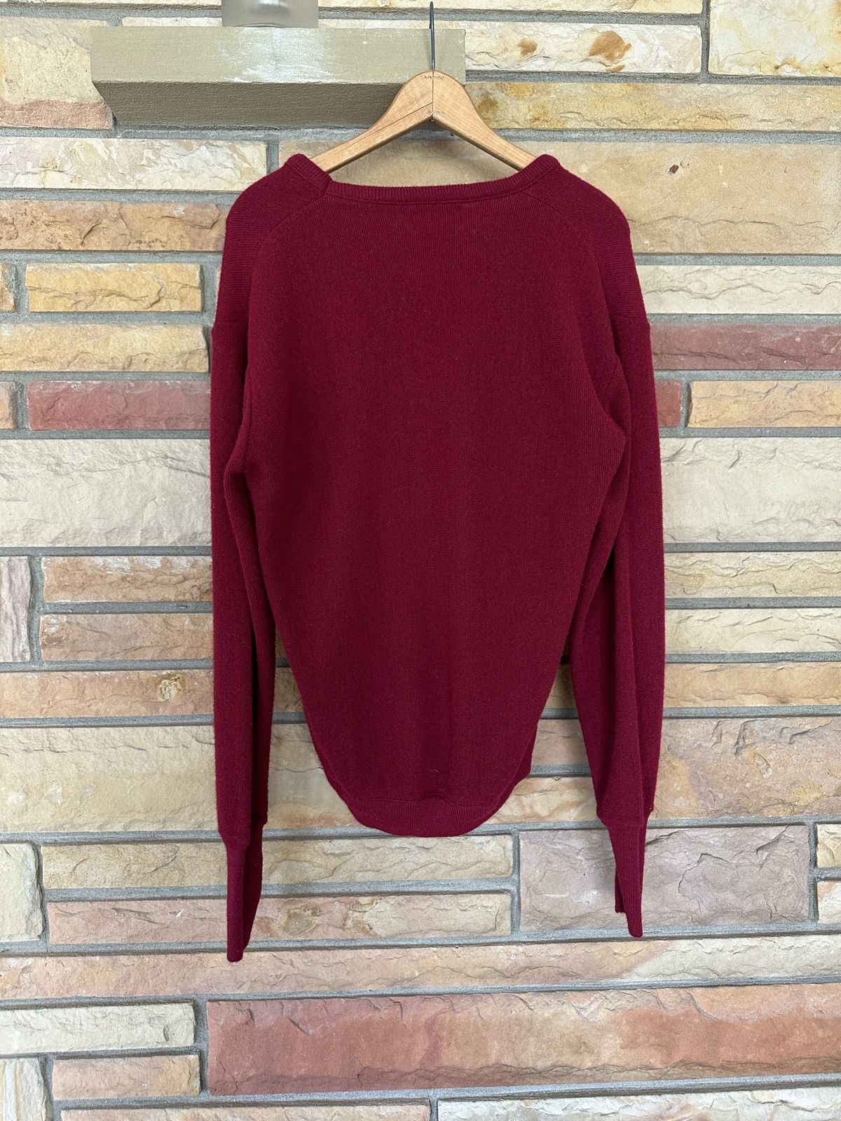 Lacoste Vintage 70s Izod Lacoste Knit V-Neck Sweater Size US L / EU 52-54 / 3 - 4 Thumbnail