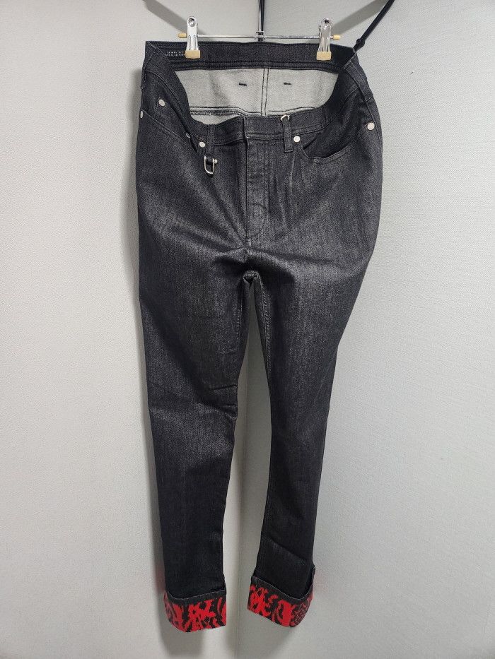 Neil Barrett Neil Barrett red Printed Cuff Jeans Size US 34 / EU 50 - 3 Thumbnail