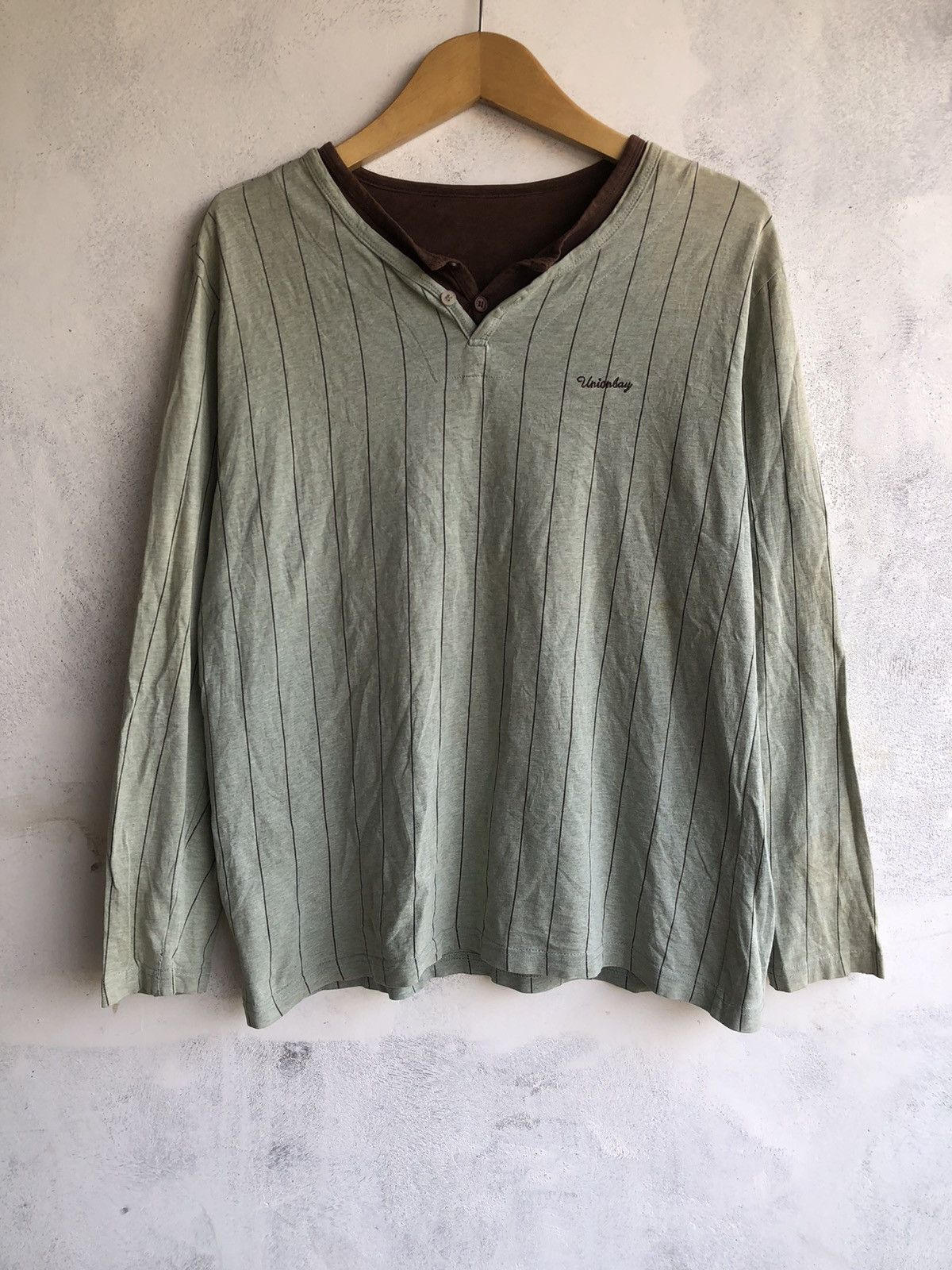 Japanese Double layer longsleeve UnionBay Rock Punk Style Long Sleeve T Shirts