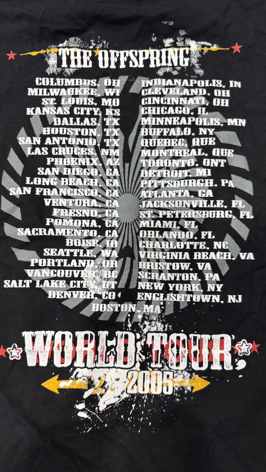 Band Tees Vtg Off Spring World Tour Shirt Size US XL / EU 56 / 4 - 6 Thumbnail