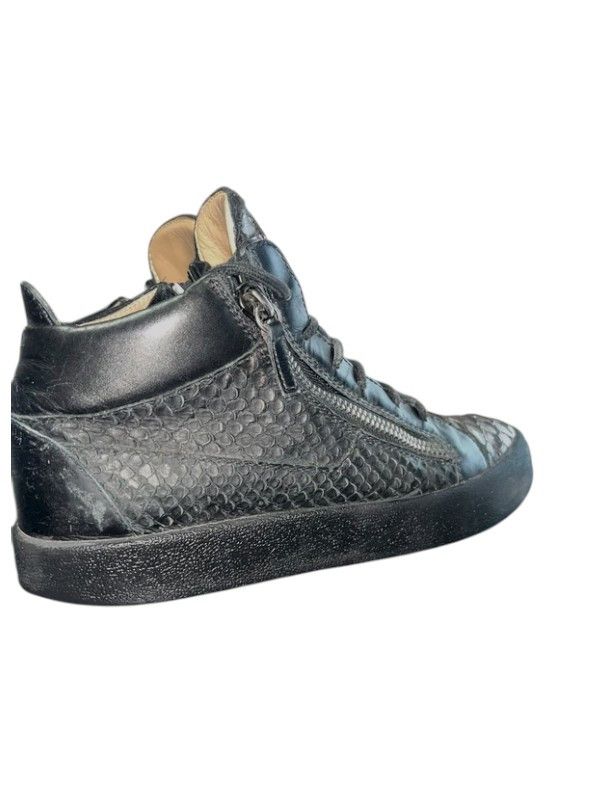 Giuseppe Zanotti Giuseppe Zanotti Embossed Python Effect Sneakers, c.2010s Size US 7 / EU 40 - 3 Thumbnail