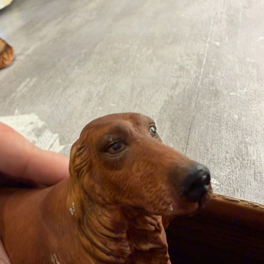 No Fear VINTAGE Andrea by Sadek Japan IRISH SETTER Dog Figurine Size 26 - 8 Thumbnail