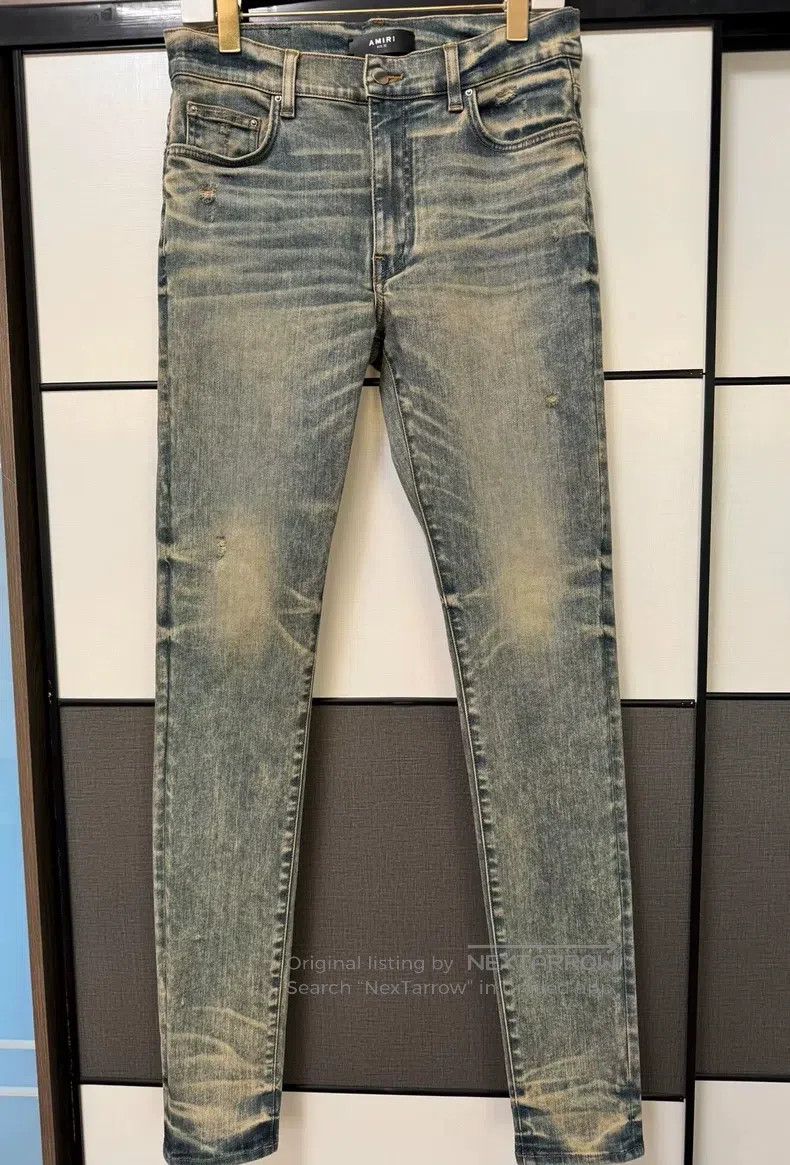 Amiri Amiri Yellow mud water-washed denim pants Size US 32 / EU 48 - 2 Thumbnail