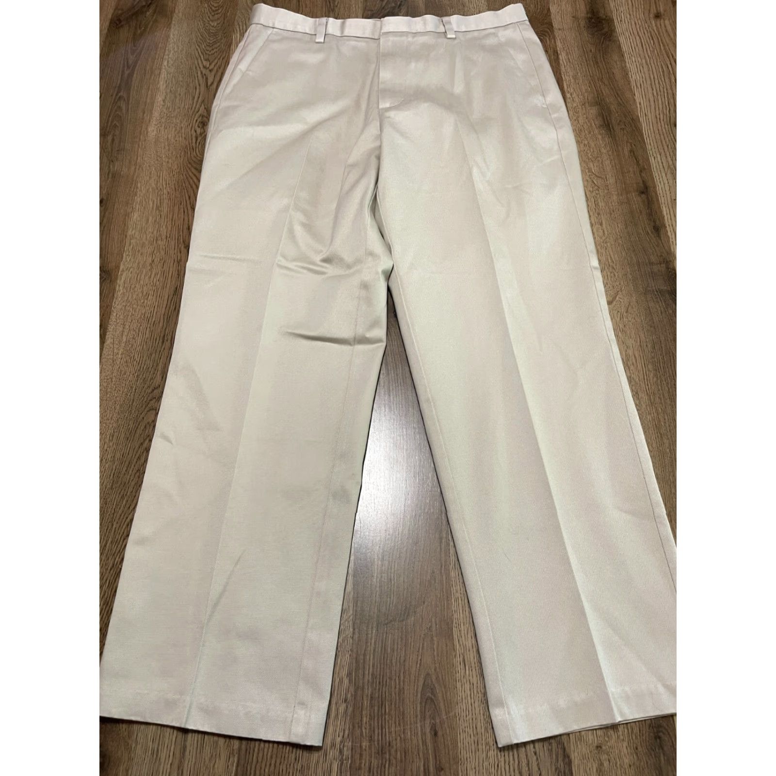 Dockers DOCKERS Pants, Men’s Size 34x29, Dress Pants, Classic Fit, Pleated, Tan, Brown, Regular, 34 W 29 Inseam, Casual, Pants, Mens Size US 34 / EU 50 - 2 Thumbnail