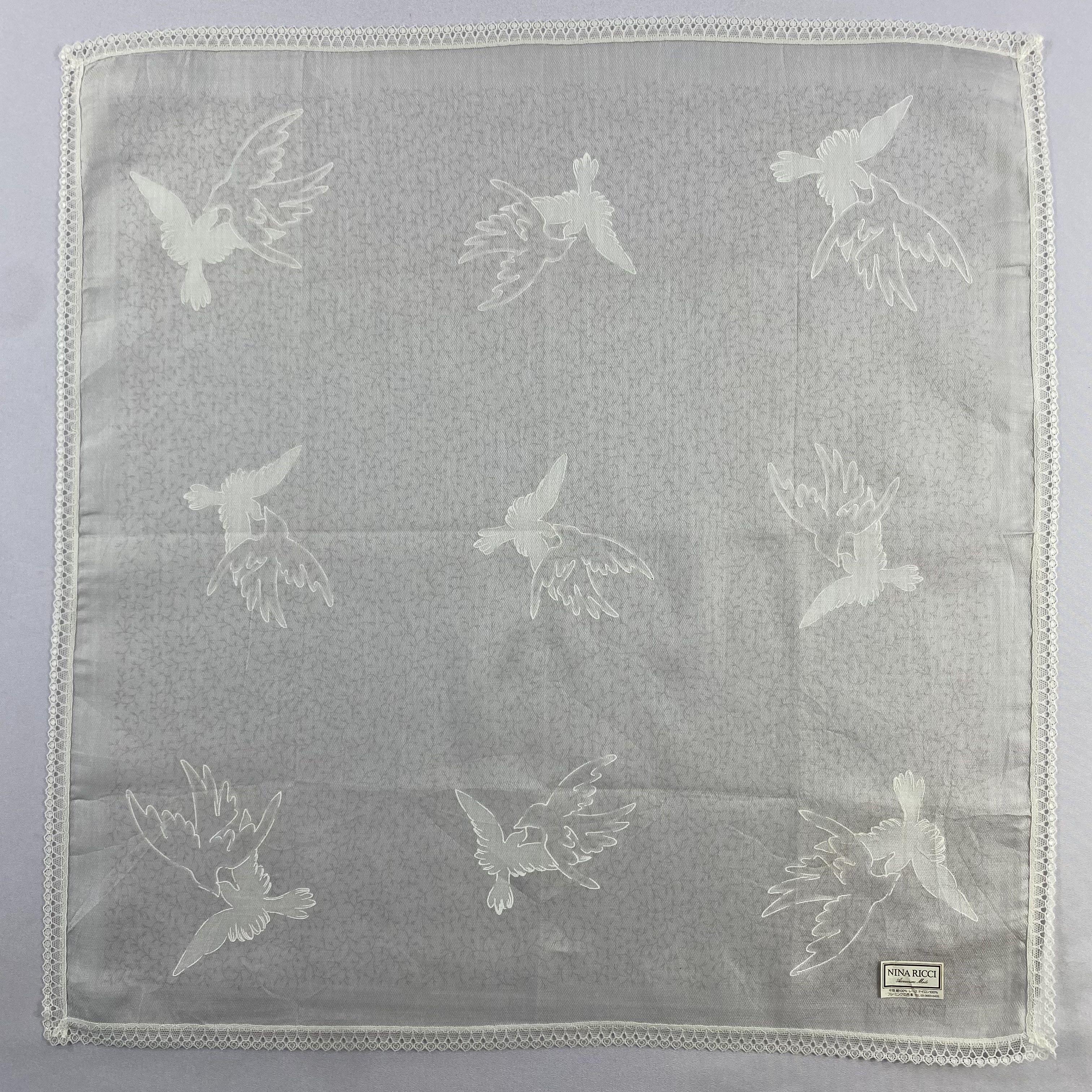Nina Ricci × Vintage NWT Nina Ricci Handkerchief / Neckerchief / Bandana-P1222 Size ONE SIZE - 1 Thumbnail