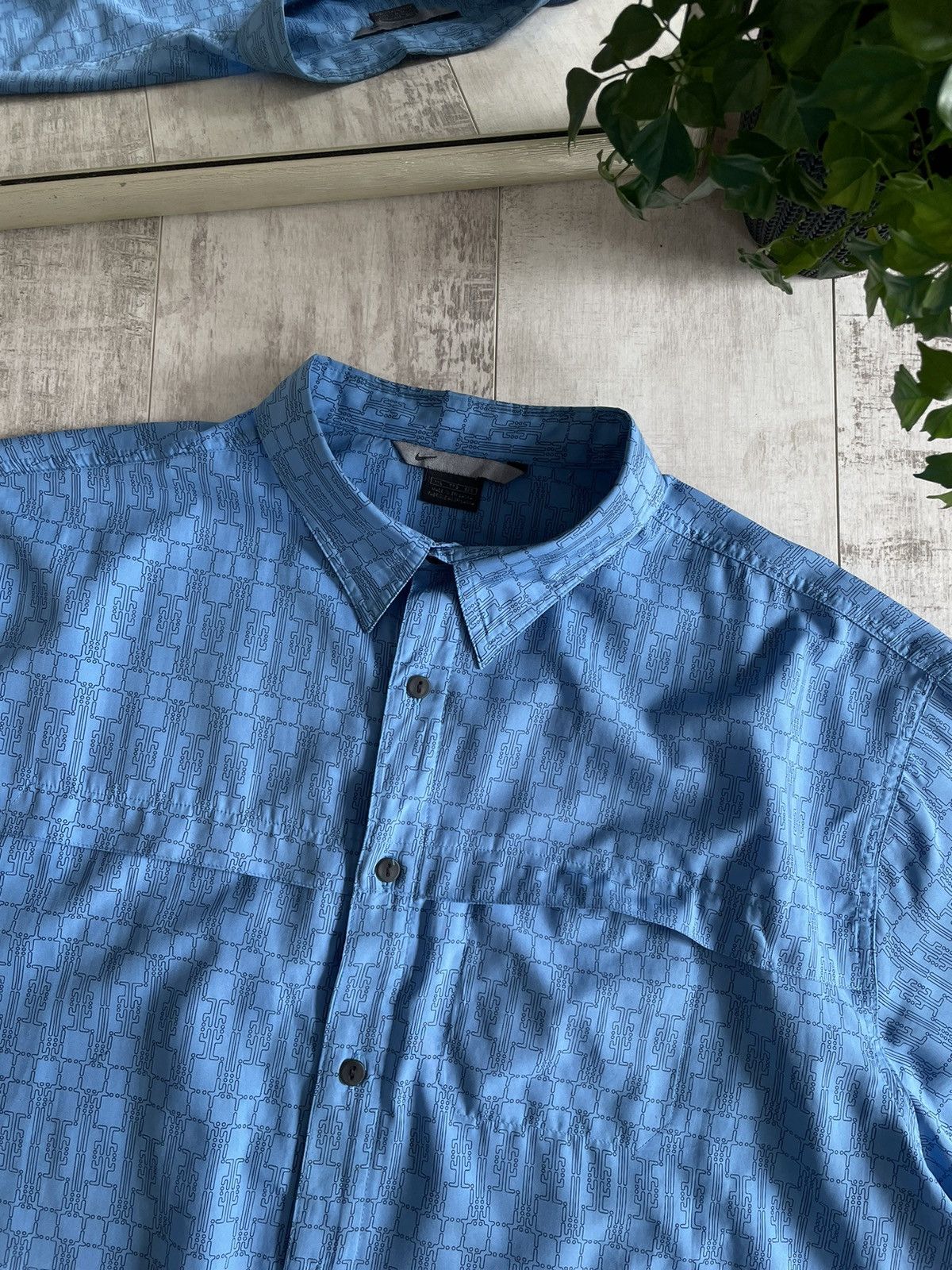 Nike × Vintage Nike 90’s Vintage Shirts Button Up Golf Monogram RARE Size US XXL / EU 58 / 5 - 4 Thumbnail