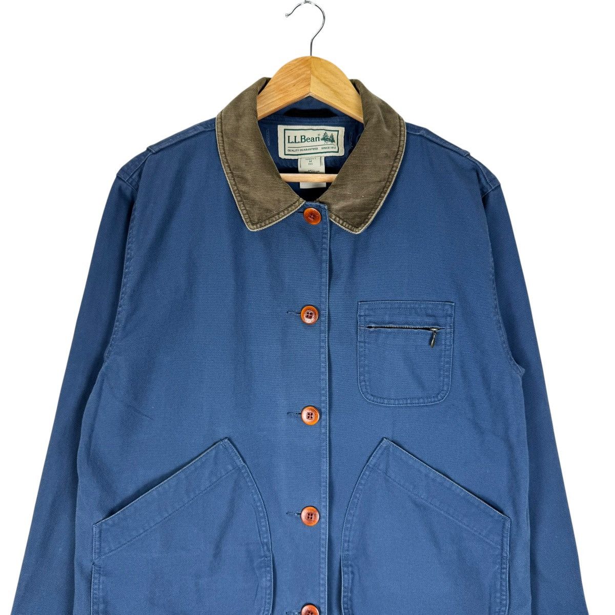 L.L. Bean 🔥LL BEAN CORDUROY COLLAR CHORE JACKET Size M / US 6-8 / IT 42-44 - 3 Thumbnail