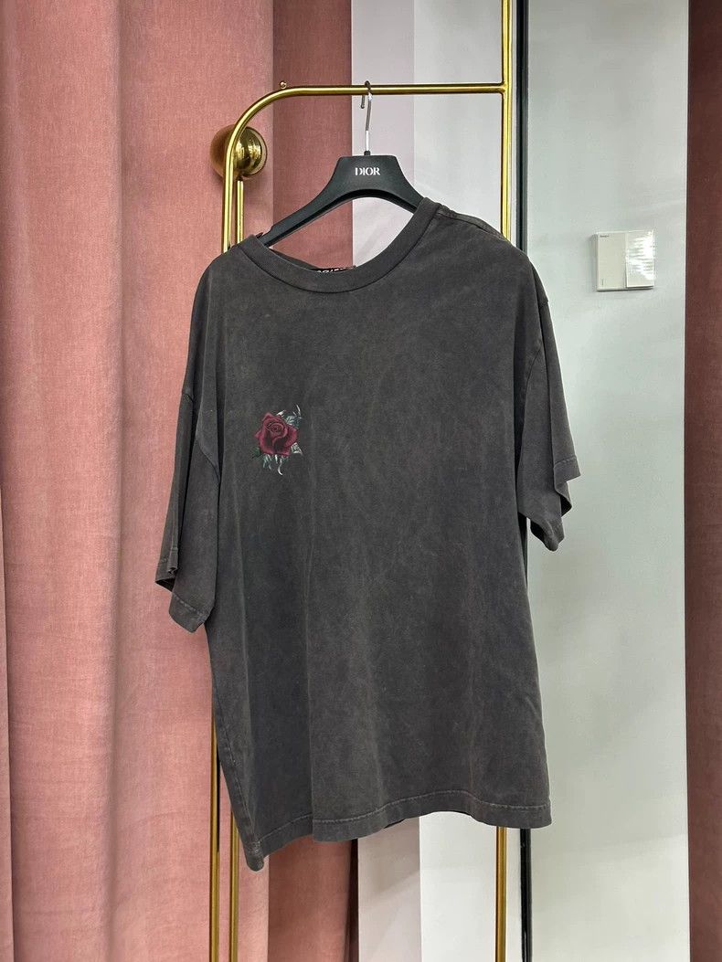 Y/Project Y/Project Gray Rose Distressed Short-Sleeve Tee - dmc Size US XS / EU 42 / 0 - 1 Thumbnail