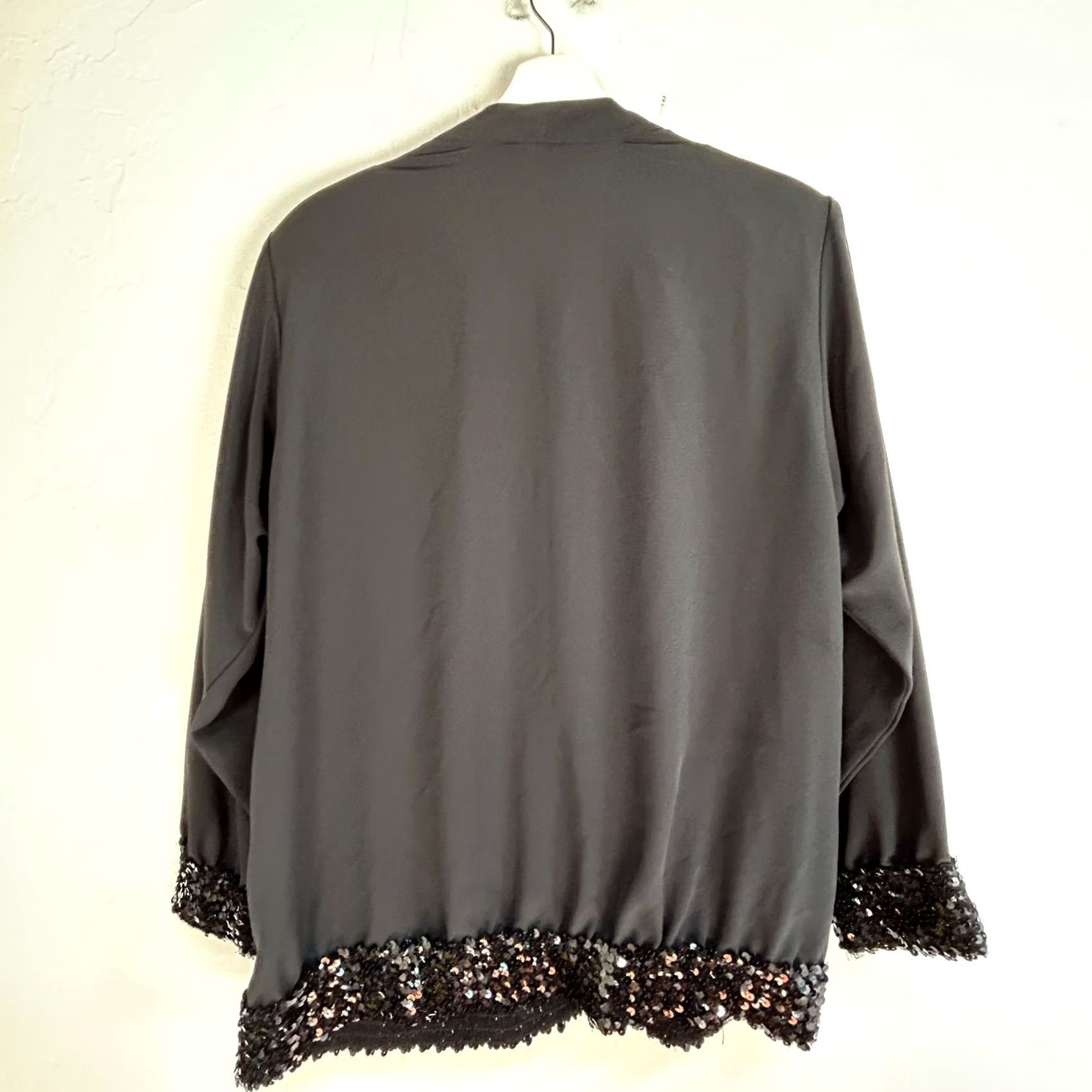 Vintage VINTAGE Three Flags California Women Striped Metallic Sequin Cardigan Sweater 12 Size XL / US 12-14 / IT 48-50 - 2 Thumbnail