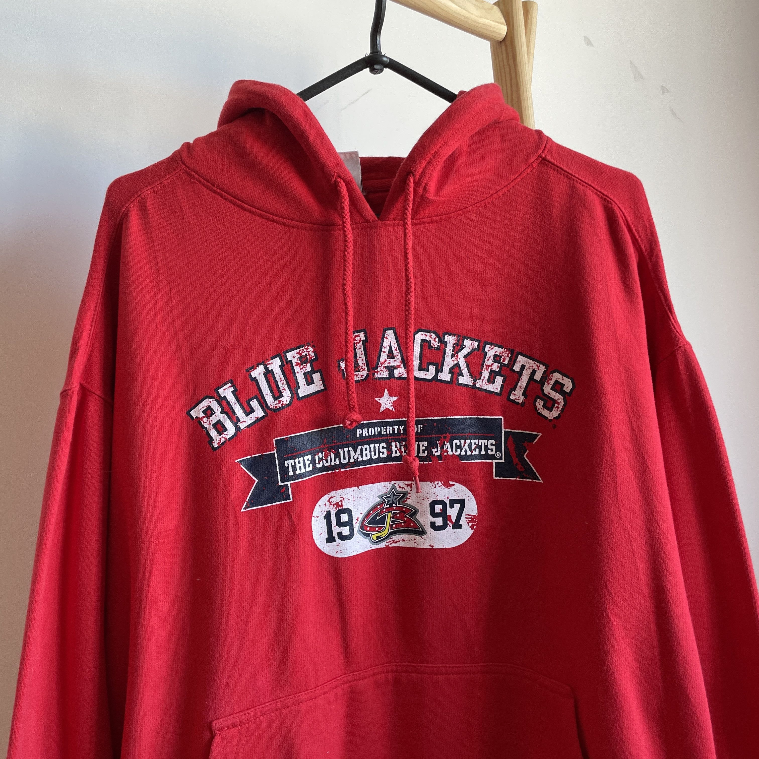NHL × Vintage Columbus Blue Jackets Vintage Hoodie Size XL Size US XL / EU 56 / 4 - 3 Thumbnail